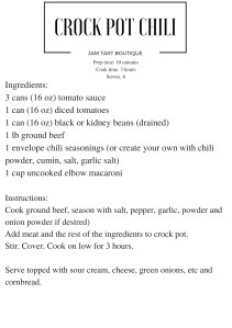 crock-pot-chili-1 easy fall dinner recipe