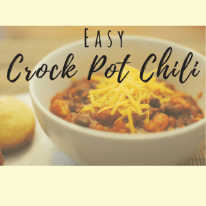 easy crock pot chili recipe