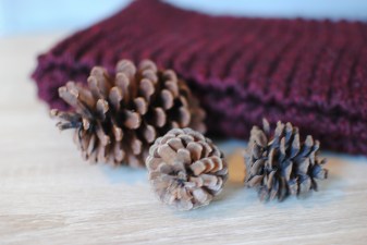 chunky hand knit infinity scarf