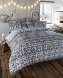 snowflake bed winter