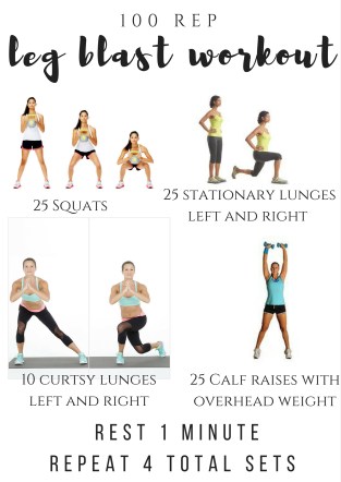 100 rep leg blast workout