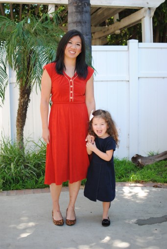 vintage american fashion rust dress jen holtkamp