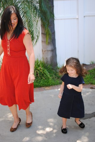 vintage american fashion rust dress jen holtkamp