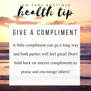 health tips give a compliment